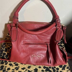Red Jessica Simpson Leather Bag